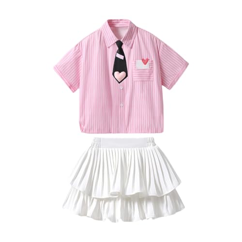 Evita el calor en el colegio con este vestido de verano para niñas y top de corazones