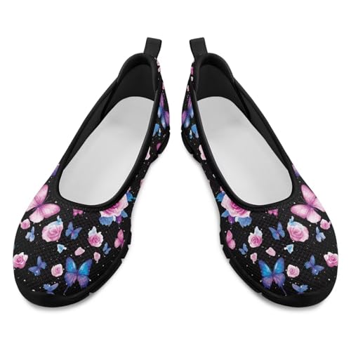 Image of Walking Shoes Women Breathe Mesh Slip On Sneakers Women Comfortable Lightweight