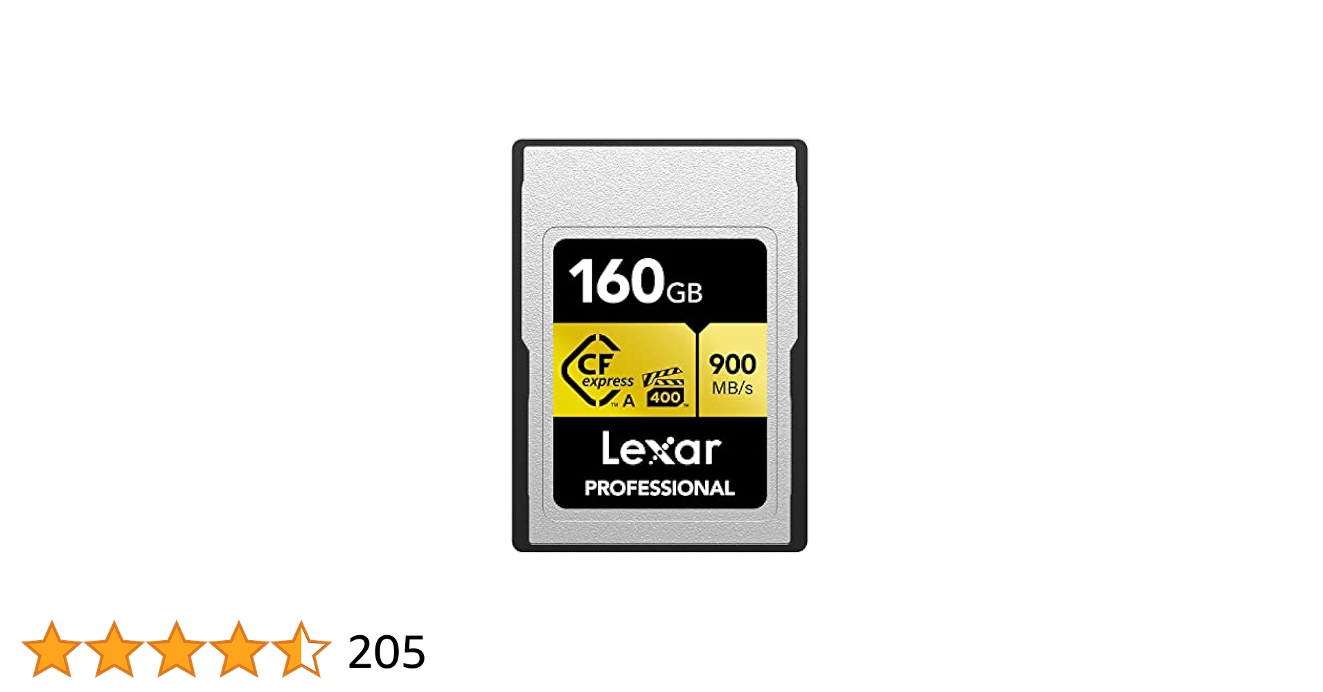 High-speed 8K video capture CFexpress Type A memory card.