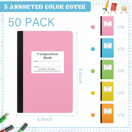 Carnets de composition lignés pour organiser vos notes de cours et réunions professionnelles