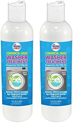 Heavy Duty Washing Machine Cleaner - 2 Treatments/Bottle Helps Remove Odor Causing Residue and the Smell of Stagnant Water Even Behind The Drum of Your Front or Top Load Washing Machine - 2 Pack