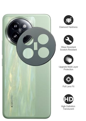 Image of DD SON Back Camera Lens Protector Tempered Glass For Xiaomi 14 Civi 5G | Case Friendly with Edge to Edge Coverage and Easy Installation Kit, Pack of 1