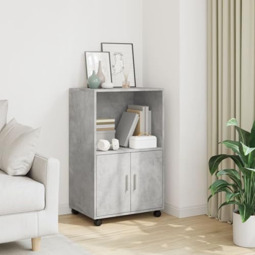 Rantry Mueble con ruedas gris cemento 55