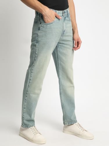 Image of BENE KLEED Men Solid Shaded Relaxed FIT 100% Cotton Jeans
