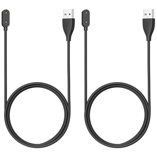 Meliya 2 Pack USB Charger for Huawei Band 10/9/8/7/6, for Huawei Watch ES/Fit Mini/2/3/4X/4 Pro, Honor Band 7/6, 3.3ft Replacement Charging Cable