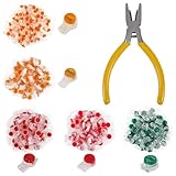 Wire Connectors Assortment Kit 251pcs, Waterproof Gel-Filled IDC Network Cable Telephone Wire Splice Connectors Include UY/K1, UY2/K2, UR/K3, UR2/K3 and UG/K5, Phone Wire Butt with Crimping Plier