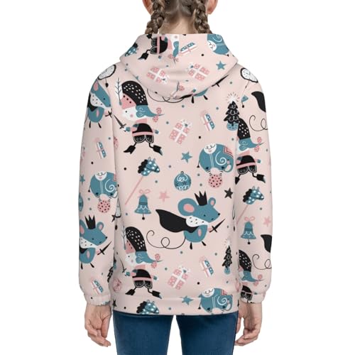 Nutcracker and Mouse King Kids Pullover Hoodies Boys Sweatshirts Girls Athletic Clothes with Pocket4