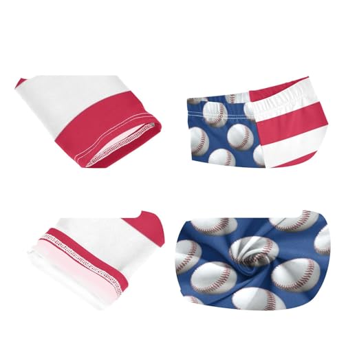American Flag Baseball Girls Casual Leggings for Kids Printed Long Pant Bottoms Stretch and Soft3