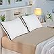 Utopia Bedding Kopfkissen (2er Set), 40 x 70 cm Schlafkissen, Gebürsteter Stoff Bezug Bettkissen, Premium Qualität Weich et Atmungsaktiv Kissen (Marineblau)