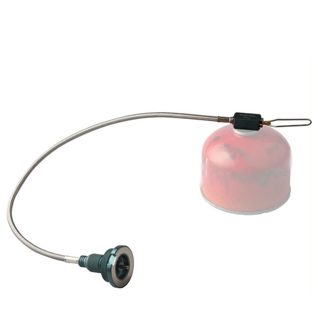 NOBRIM Regulador de Adaptador de butano de línea de Gas con Adaptador de Estufa de Camping de Tubo de extensión de convertidor de Gas de Manguera