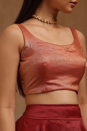 Image of Soch Women's Glass Tissue Sleeveless Blouse