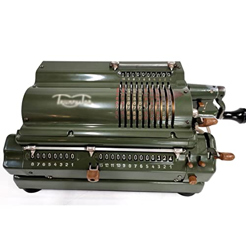 Calculator, Old Fashioned Hand Crank Desktop Calculators ​with 13