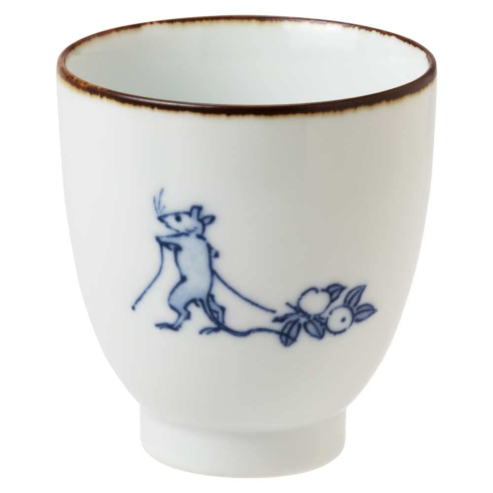 Amazon | 波佐見焼 鳥獣戯画／田楽 湯呑 日本製 磁器ティーカップ 兎や