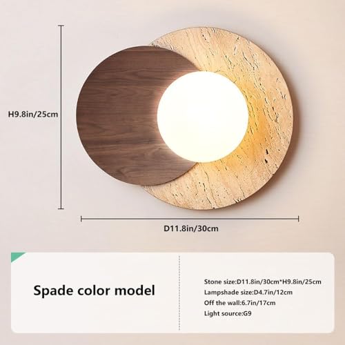 Lámpara de pared de madera de estilo japonés para iluminación de pasillos 8