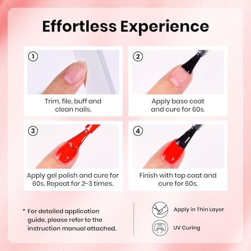 Image of Beetles Red Gel Polish - My Signature 15ML /0.51Fl Oz, Bright Red Gel Nail Polish, Color-Matched Bottle, Soak-Off UV LED, Long-Lasting Holiday & Summer Nails Art for DIY Beginners & Salon Pros