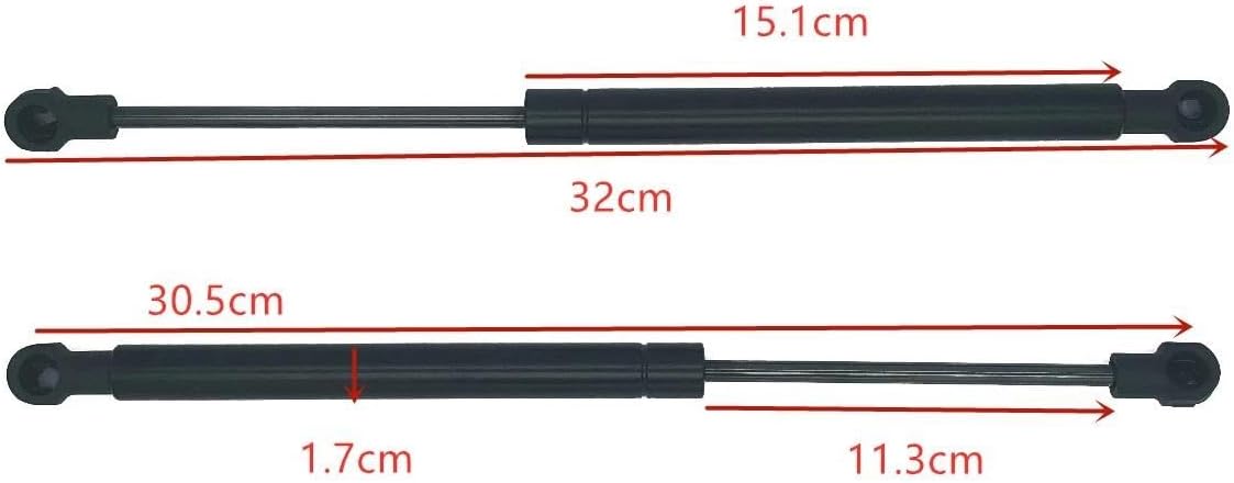 Tailgate Support Rod 2Pcs Car Rear Trunk Tailgate Gas Strut Lift Support Rod 113000013 for Smart for Fortwo for City 450 for Coupe 1998-2007