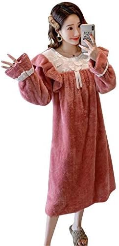 ルームウェア ワンピース パジャマ ワンピース ルームウェア もこもこ 冬 マキシ丈ルームワンピース ネグリジェ パジャマ レディース もこもこ 春秋冬用 寝間着 姫系 ふわふわ 大きいサイズ Mail Rdi Jp