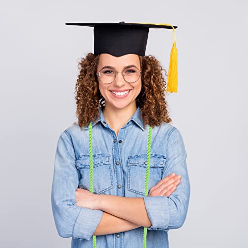 Image of Trounistro 8 Pieces Graduation Cords Yarn Honor Cords with Tassel for College Graduation Students (Light Green)