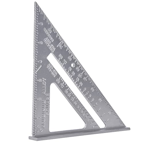Regla Triangular de Aluminio con Transportador 7 pulgadas miniatura 5