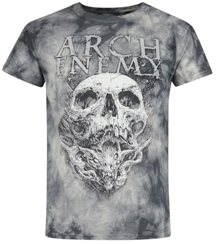 Arch Enemy Set The Flames Hombre Camiseta Gris 100% algodón Regular
