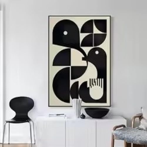 Toile abstraite moderne pour habiller un grand mur vide sans cadre