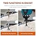 Hymnorq Combination Tap and Drill Bit - TIAIN Coated, M35 Cobalt Steel, 118° Split Point, M5 x 0.8mm Thread, 1/4” Hex Shank, Industrial Grade Threading Tool for Hard Metals Like Stainless Steel