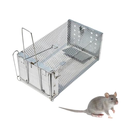 Voarge Rat Trap,Humane Mouse Traps & Rat Traps,Large Animal Live Cage Trap That Work for Rat Mouse Mice and Other Rodents
