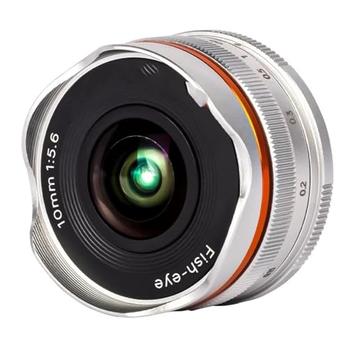݊܂\j[E}Eg10mm F5.6 APS-C}jAtH[JXYFE EOS MX FX Z M4/3}EgΉ(Silver,Z)