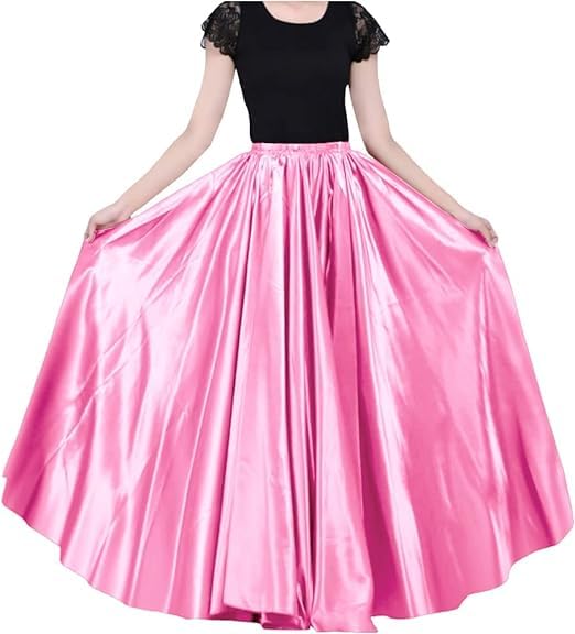 Image of Radhika 'n' Dhaanya creation Women's Silk Fabric Double Umbrella Lehenga Skirt Flare 8 to 9 mtrs.