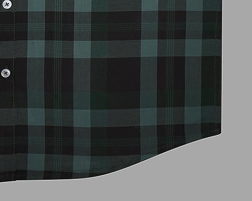 Image of GHPC 100% Cotton Checkered Half Sleeves Regular Fit Formal Shirt for Men