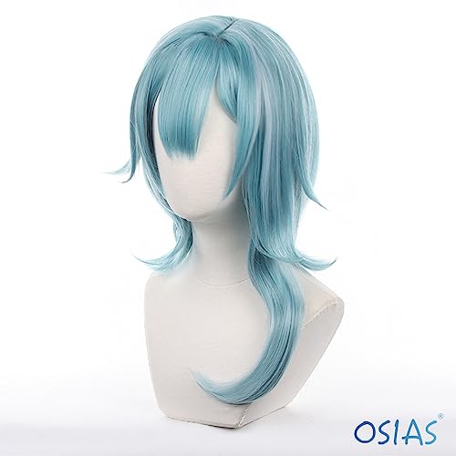 Eula Cosplay Wig Game Genshin Impact Cosplay Wig, turquoise - Image 2