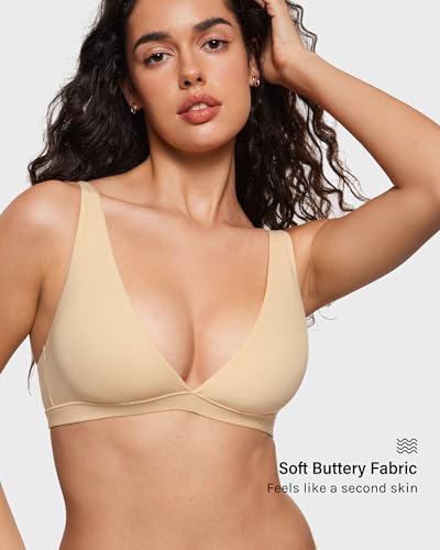 Image of INLYRIC Women's Unlined Deep V Plunge Bra Sleep