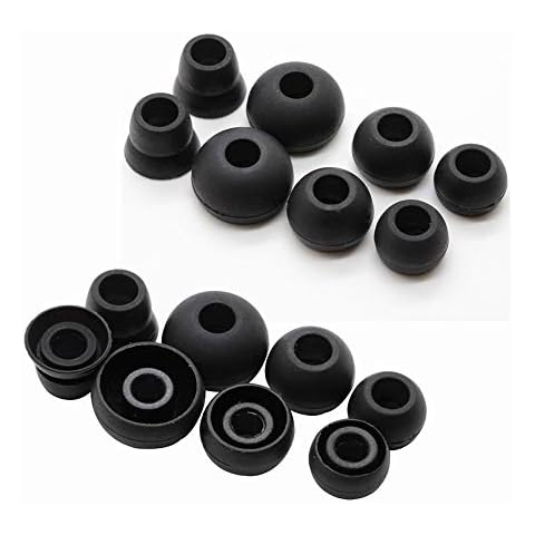 Replacement Silicone Ear Tips Earbuds For Powerbeats 2 & For Powerbeats 3 Earphones (Black) Cover