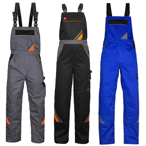 Art.Master Latzhose Herren Blau Größe 54 - funktionale Arbeitslatzhose mit Stretch Einsatz und 6 Taschen - Berufshose für Gartenarbeit Hobby Heimwerken Montage Renovierung Kfz-Werkstatt Auto Outdoor