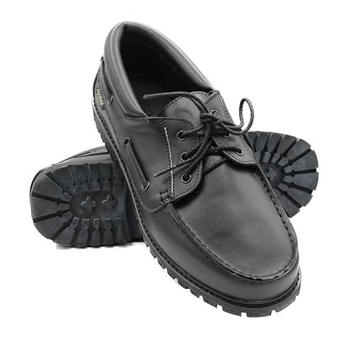 Zerimar Chaussure Nautique en Cuir | Mocassins de Bateau Homme
