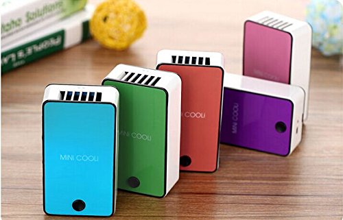 ESUMIC Mini Hand Handliche USB- Cool Luefter Klimaanlage Tragbare Luefterelektrische Lüfter mit ABS- Kunststoff Kuehlung Klimaanlage (orange)-3