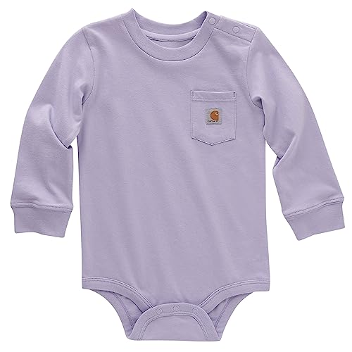 Image of Carhartt Unisex Baby Long-Sleeve Pocket Bodysuit