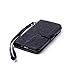 Galaxy J3 Wallet Case, Phone case for Samsung j3, JanCalm [Multi Card/Cash Slots] Flip Cover Wallet PU Leather with Stand + Wrist Strap Case for Samsung Galaxy J3 (2016) + Crystal Pen (Black)