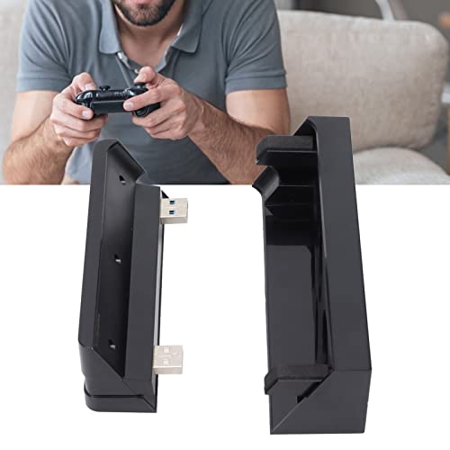 Annadue Lüfter und USB Hub Kombinationskit für PS4 Slim Konsolensystem,4-Port USB 3.0 Adapter Splitter,automatischer Temperatursensor Gesteuerter Kühler,für Playstation 4 Slim