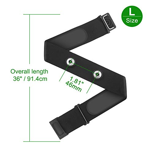 Coospo Heart Rate Monitor Replacement Strap For Polar H10, Heart Rate Monitor Chest Strap Replacement Band Compatible With Polar H10 #TOP2