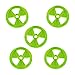 LITKO Large Radiation Tokens, Fluorescent Green (5)
