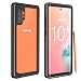 Galaxy Note 10+ Plus Case, Red2Fire Full Body with Built-in Screen Protector, Fingerprint Unlock with Fingerprin, Heavy Duty Shockproof Rugged Cover Case for Samsung Galaxy Note 10+ Plus (Black/Clear)