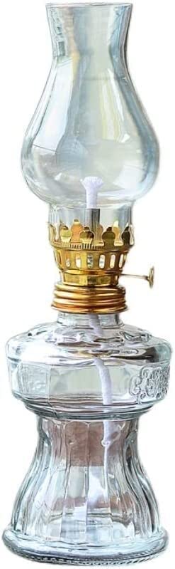 lampa huraganowa, Lampy naftowe, Lampa naftowa, Szklana lampa
