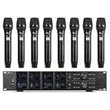 Système sans fil complet : livré avec 8 micros main et d’un récepteur UHF rackable, profitez d'un son professionnel avec le système de microphones PD528 pour les spectacles, concerts et autres événements.