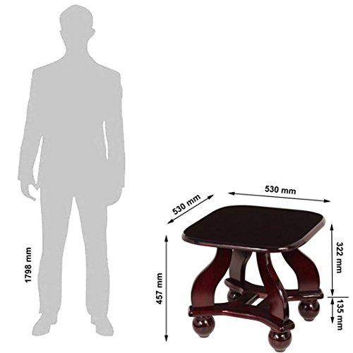 Image of Woodness Togo Mini Coffee Table (Matte, Mahogany)
