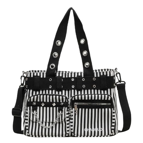 Sac à bandoulière rockabilly en toile idéal pour le quotidien des girls