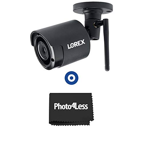 Lorex HD Lw4211 1080p Add-On Outdoor Security Camera| Hosa Label A Cable Kit 60 Peel Off Labels| 1 Pack of 8 Black UV Resistant Zip Ties (1 HD Camera)