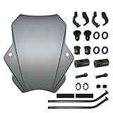 Motorcycle Windscreen Windshield Deflector 15.5' Motorcycle Windscreen Windshield Motorbike Wind Deflector Flyscreen for for Da&vidson for for