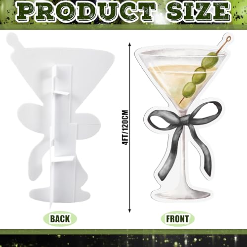 Image of Colingmill 4ft a Tini Bit Older Birthday Decorations Black Espresso Martini Party Cardboard Cutouts Birthday Party Cardboard Cutouts Decor for Women Bar Bachelorette Bridal Shower Supplies