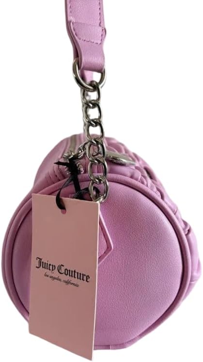 Juicy Couture Run The World Barrel Shoulder Bag Fondant Pink Purse